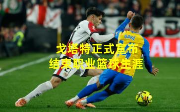 戈塔特正式宣布结束职业篮球生涯